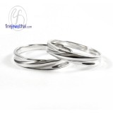 แหวนทองคำขาว แหวนคู่ แหวนแต่งงาน แหวนหมั้น - RC1243WG